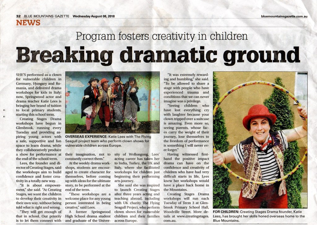 ‘Creating Stages’